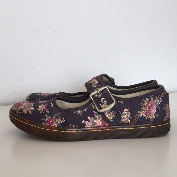 Dr. Martens Shoes - Dr. Martens Carnaby Floral Mary Jane Shoes